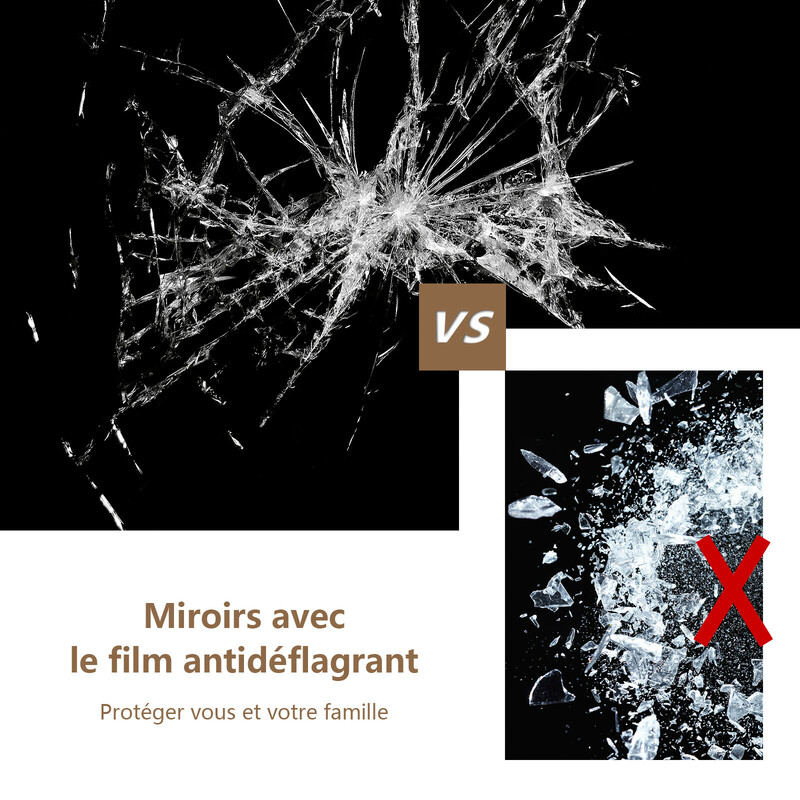 Helkropsspejl med MDF-ramme 37 x 155 cm vægmontering og fritstående