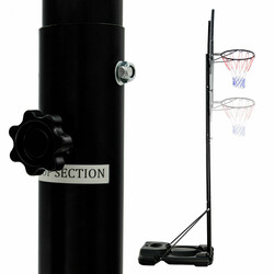 Basketballstilling justerbar højde 180-305 cm med hjul for børn og voksne