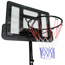 Basketballstilling justerbar højde 180-305 cm med hjul for børn og voksne