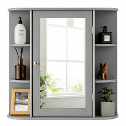 7x63 cm med justerbare hylder til badeværelse