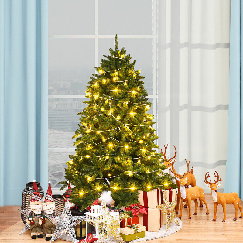 Kunstig juletræ 150 cm grøn PVC og jern med stativ