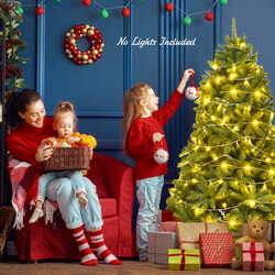 Kunstigt juletræ 180 cm grøn PVC med metalfod 1250 grene