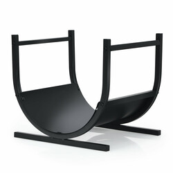 Stål brændestel U‑formet sort 43x37x39