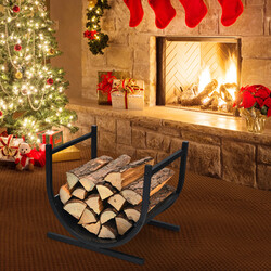 Stål brændestel U‑formet sort 43x37x39