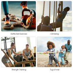 Klatre reb i jute gul 4