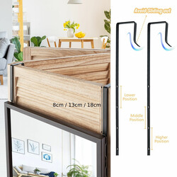 Dørspejl brun justerbart 36