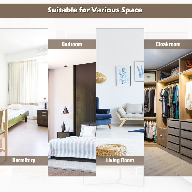 Dørspejl brun justerbart 36