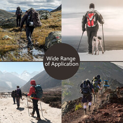 Vandrestokke 2 styk sort aluminium justerbar 66-137 cm