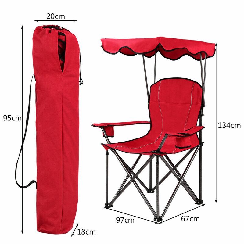 Klappestol rød PVC stål 96x67x130 cm 120 kg