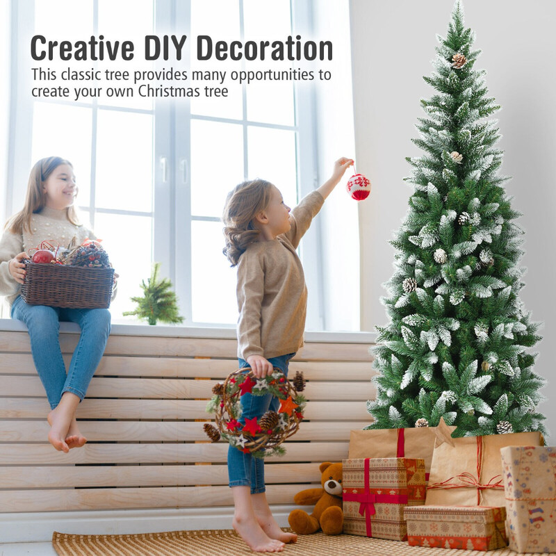 Jultræ PVC jern 65x180 cm 630 grene metallstativ