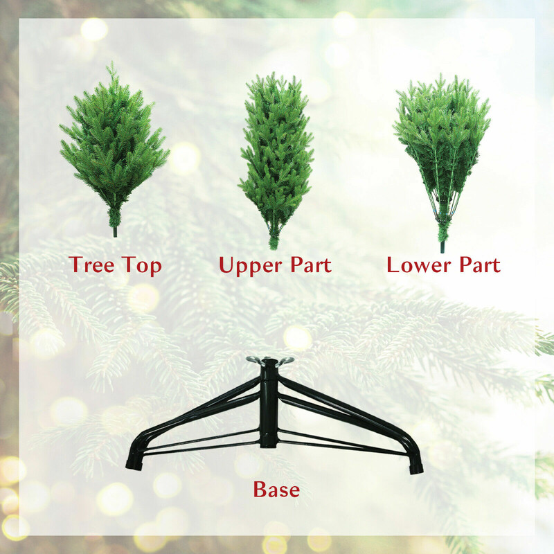 Kunstgran 180 cm grøn 1462 grene med metalfod PE PVC