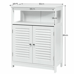 Badeværelsesskab hvid MDF 60x30