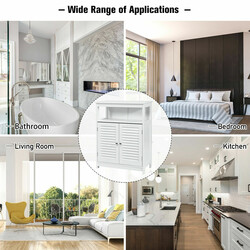 Badeværelsesskab hvid MDF 60x30