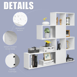 Bogreol hvid spånplade 120x19