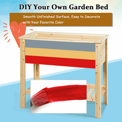 Trædyrkebænk i fyr 92 x 41 x 81 cm med opbevaringshylde