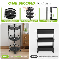 5 x 87 cm med fire hjul