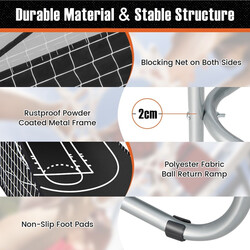 Sammenklappelig arkadebasket med to jernkurve digital pointtæller fire spillere