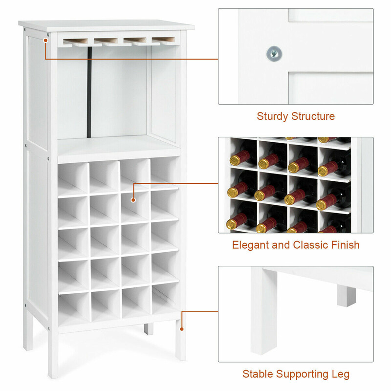 5x96 cm 20 flasker med glasophæng