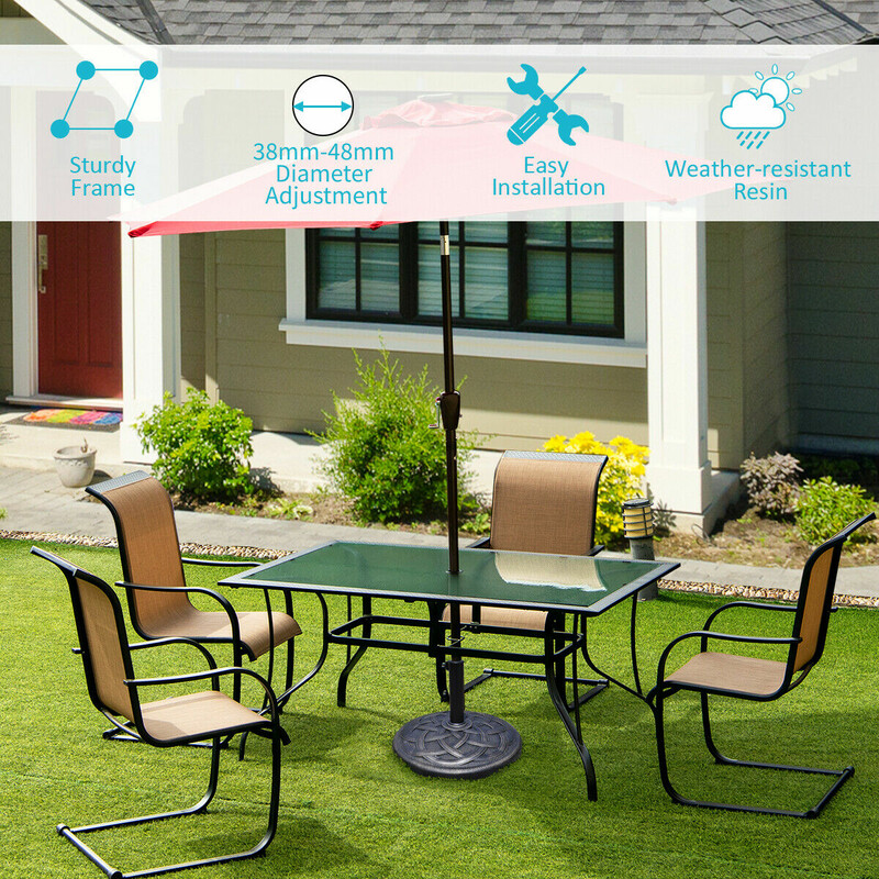 Paraplystativ i bronze justerbar knap Φ545xH350 mm 19