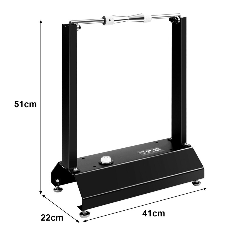 Bærbar hjulbalancebænk sort stål til motorcykel 40