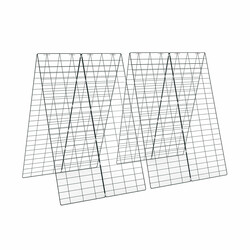 Havespaljé sæt rustfri stål 122x86 cm 8 støtter