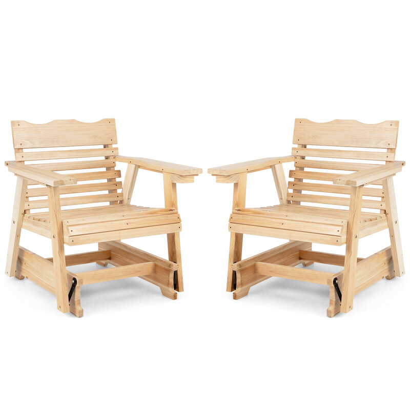 Gyngestol i gran 80x81x87 cm naturlig finish til udendørs brug