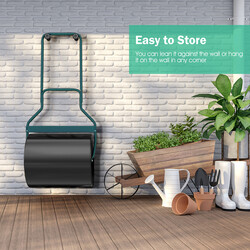 Vandbeholder 60 L jern med U‑formet håndtag og aftagelig tømningsplugs til have