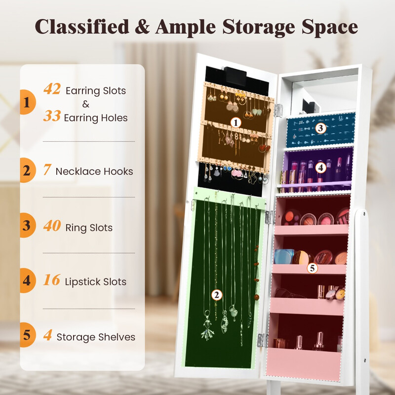 Smykkeskab hvid MDF 31