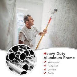 Sammenklappelig arbejdsplatform i aluminium 126x52