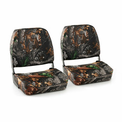 2-sæt sammenklappelige bådbænke i vandtæt PVC med skum grøn 180 kg belastning