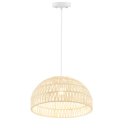 Loftlampe beige papir metal justerbar højde 44x25 cm