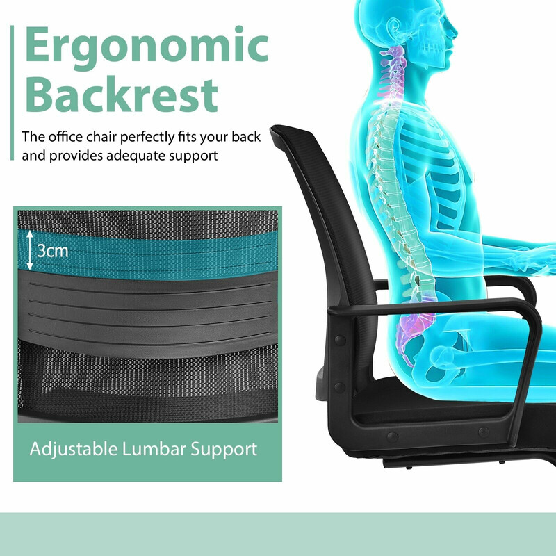 2 ergonomiske kontorstole sort justerbar lændestøtte netrygstøtte 136 kg kapacitet