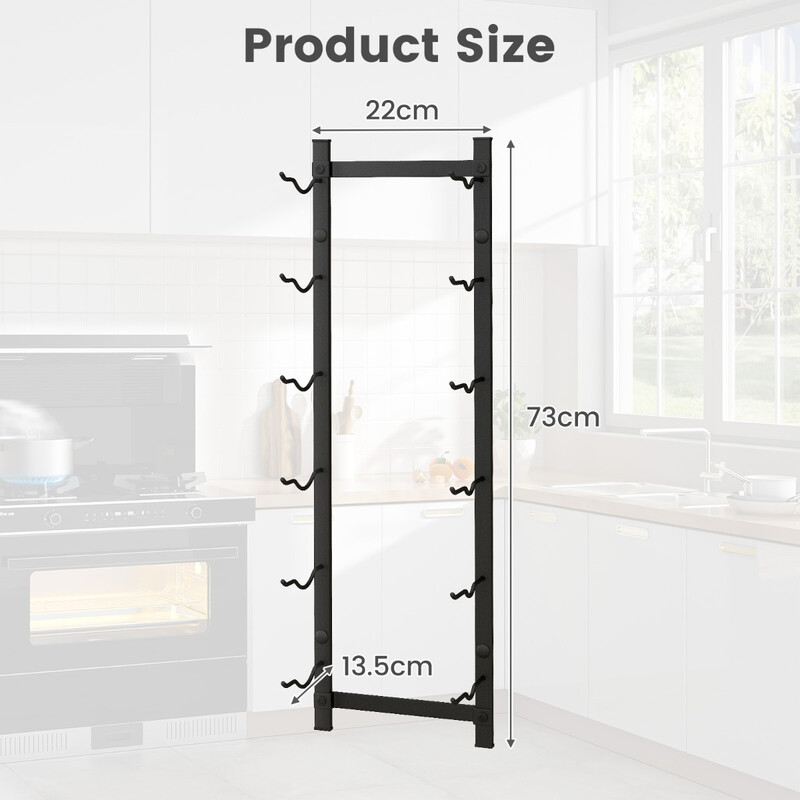 5x73 cm til 6 vinflasker