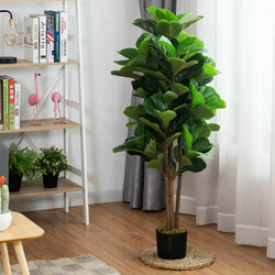 Kunstigt fikontræ 120 cm grøn indendørs og udendørs brug