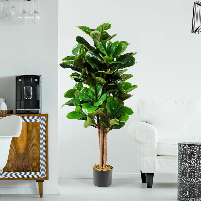 Kunstigt fikontræ 120 cm grøn indendørs og udendørs brug