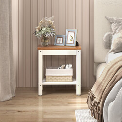 Brusebadsskammel HDPE hvid 43x32x47 cm 150 kg kapacitet med opbevaring