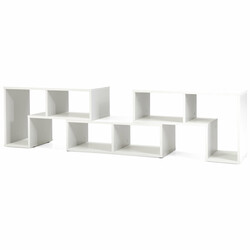 Tv-bænk hvid spånplade justerbar 134-180 cm med opbevaring