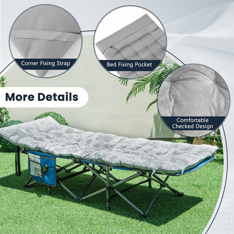 Loungeunderlag i krystalfløjl 190x70 cm grå med fæstebånd