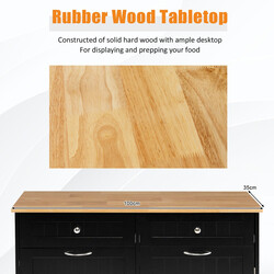 Køkkenaffaldsskab sort MDF 100x35x91 cm med 2 skuffer justerbar hylde stor arbejdsflade