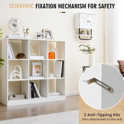 Barnhylde hvid træ 9 kasser 107