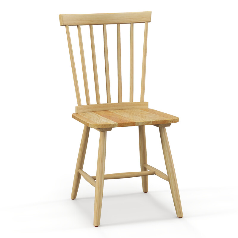 2 Windsor stole i gummitræ høj ryg fodstøtte 180 kg til spisestue