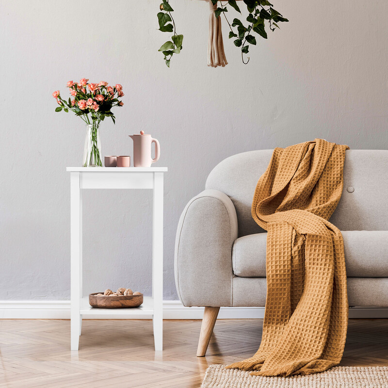 5 cm hvid med to niveauer