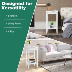 5 cm hvid med to niveauer