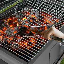 Kulgrill sort med låg