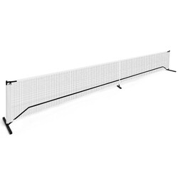 Pickleballnet metalram 670x92 cm vejrbestandigt glasfiberstolpe inkl transporttaske