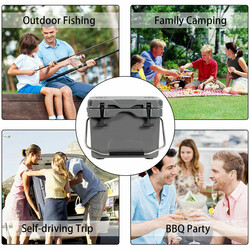 Køletaske 15 liter PE PU grå med håndtag og 2 flaskeholdere