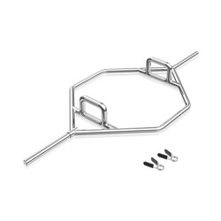 Trapstang 142 cm galvaniseret stål maxbelastning 226 kg foldbare håndtag til styrketræning