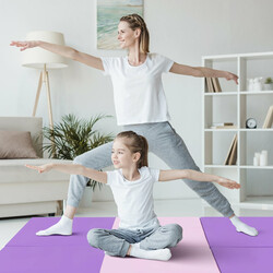 Sammenklappelig træningsmåtte 180x60 cm vandtæt PU med håndtag