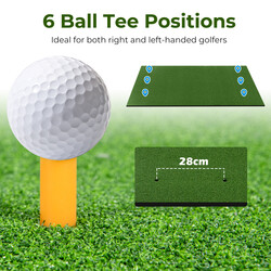 Golfmåtte EVA 152x92 cm med gummipæle og retningspinde