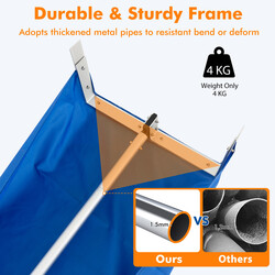 Sneskraber justerbar længde aluminium 170‑608 cm til tagrengøring